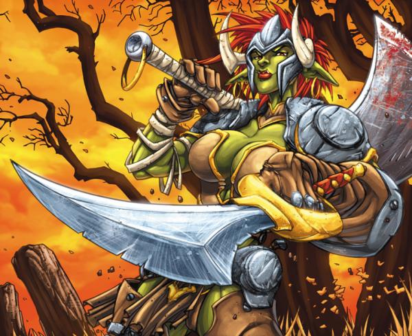 female world of warcraft characters. Female WOW Orc Man O War by