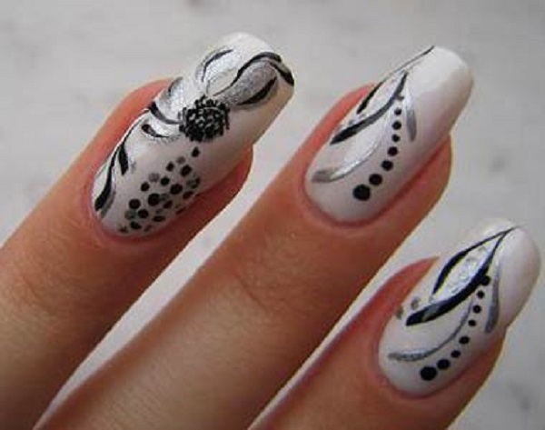 55 Black and White Nail Art Designs  nenuno creative
