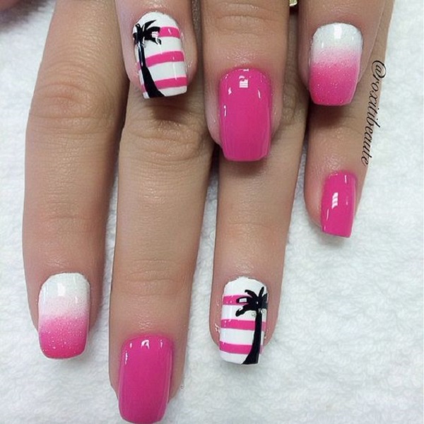 Palm Tree Nail Art Ideas Nenuno Creative