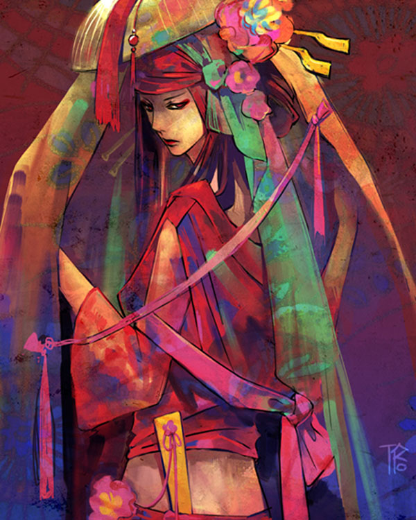 Seductive Geisha Digital Art Inspiration - nenuno creative
