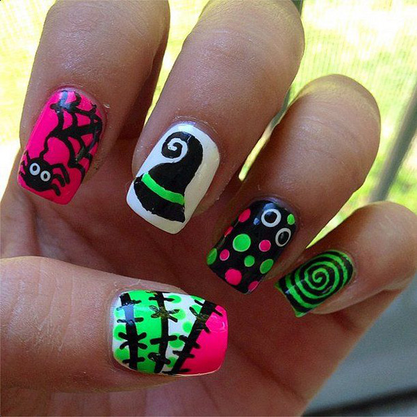 65 Halloween Nail Art Ideas - nenuno creative