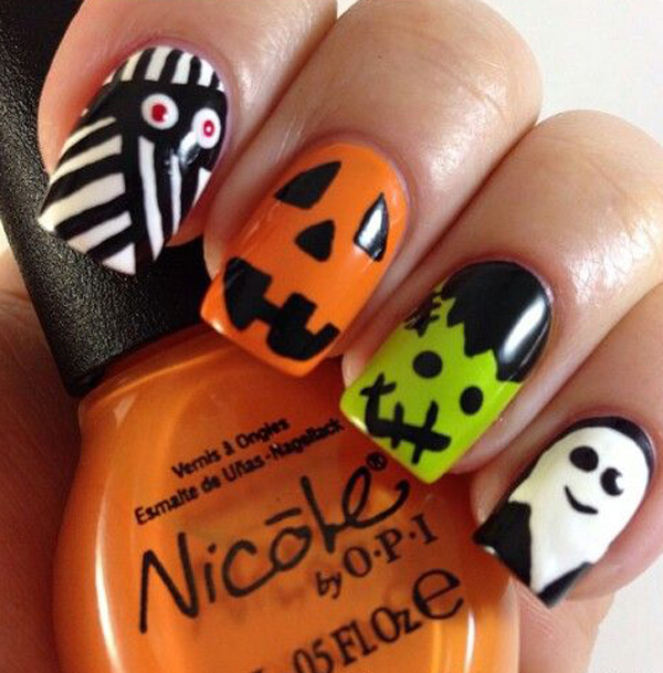 65 Halloween Nail Art Ideas - nenuno creative