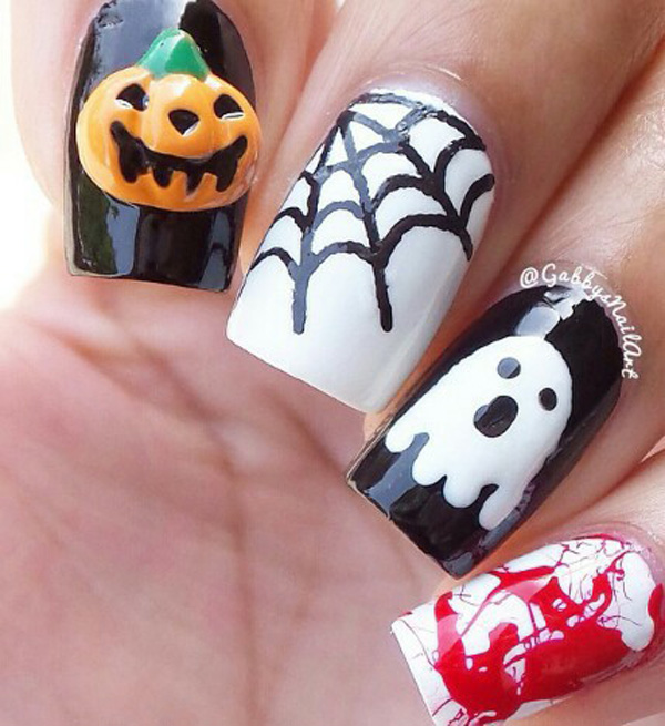 65 Halloween Nail Art Ideas - nenuno creative