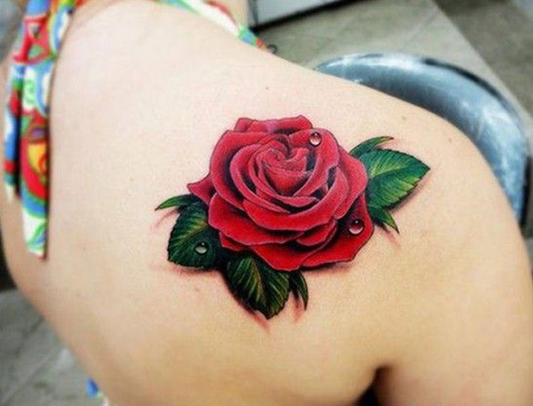 Tattoo uploaded by Saito  color realism red rose  Tattoodo