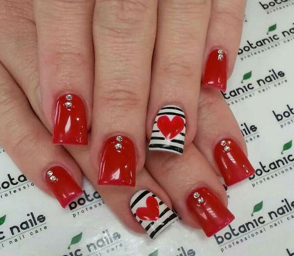 55 Hottest Red Nail Art Ideas - nenuno creative