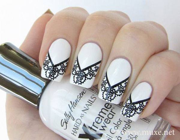 55 Black and White Nail Art Designs - nenuno creative