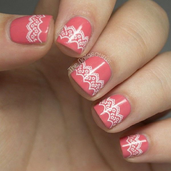 50+ Intricate Lace Nail Art Designs - nenuno creative