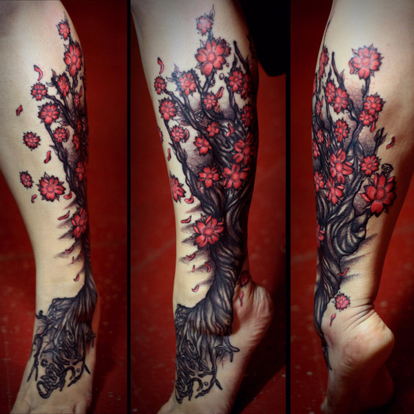 40+ Beautiful Cherry Blossom Tattoos - nenuno creative