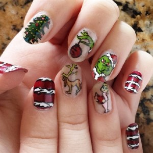 65 Christmas Nail Art Ideas - nenuno creative