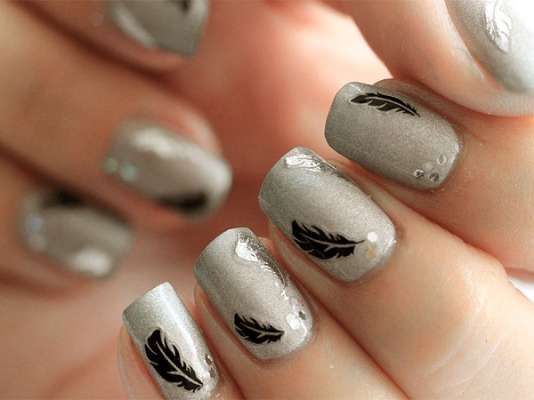 40 Feather Nail Art Ideas - nenuno creative