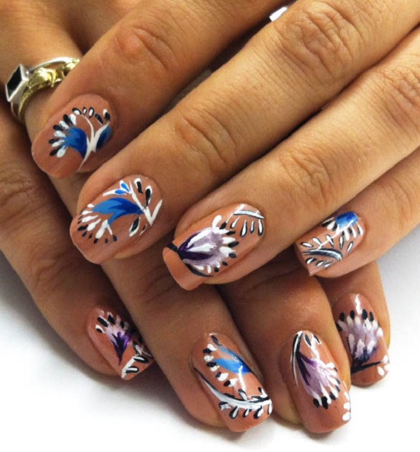 40 Feather Nail Art Ideas - nenuno creative