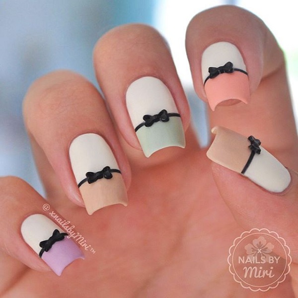 Ribbon / Bow Nails That I Have Loved 🎀🪽 | Gallery posted by eileenmak |  Lemon8