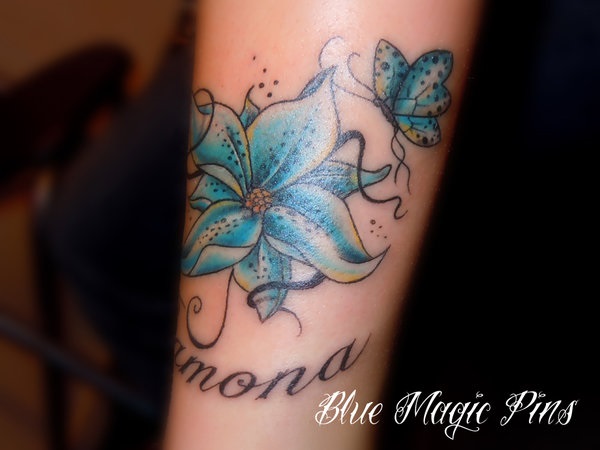Tattoo uploaded by Su  Blue lily  Tattoodo