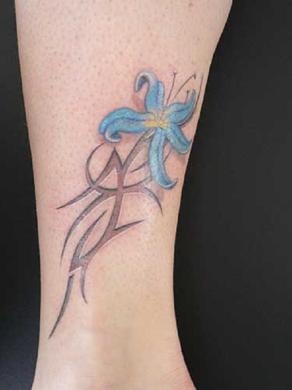 Unalome Lily Temporary Tattoo / Floral Tattoo / Unalome Tattoo / Lily  Flower Temp Tattoo - Etsy Norway