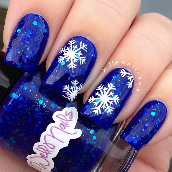 35 Snowflake Nail Art Ideas nenuno creative