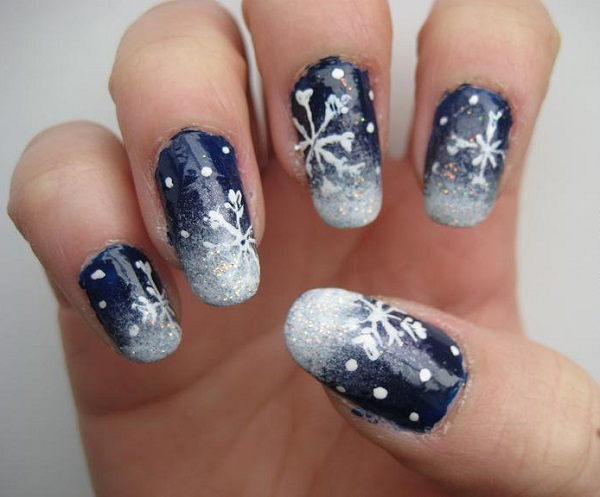 snowflake nail designs