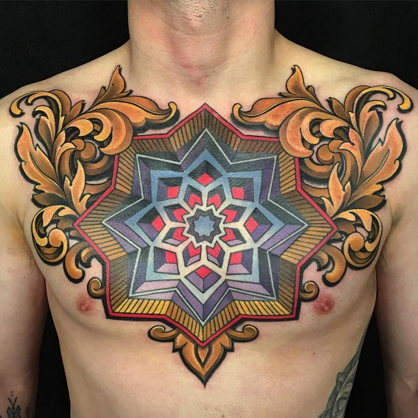 Tattoo uploaded by Bloodline Tattoo Phuket • Geometric/Mandala Full Chest •  Tattoodo
