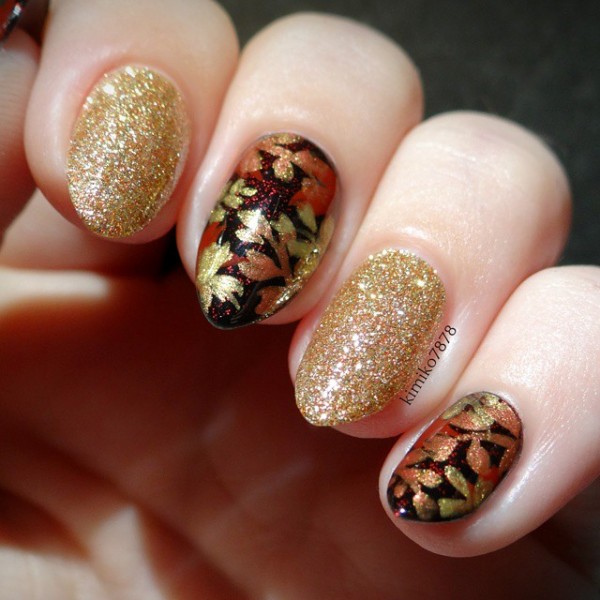 35 Leaf Nail Art Ideas nenuno creative