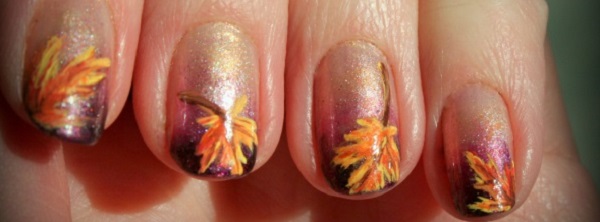 5. Leafy Nail Art - wide 1