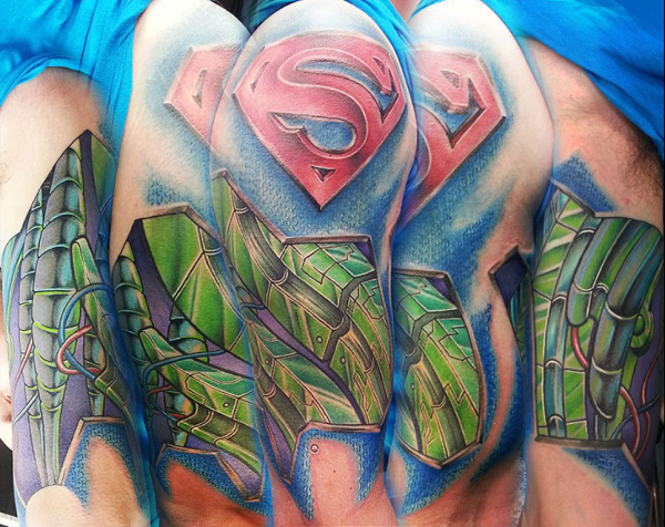 Superman Tattoos History Meaning and Designs