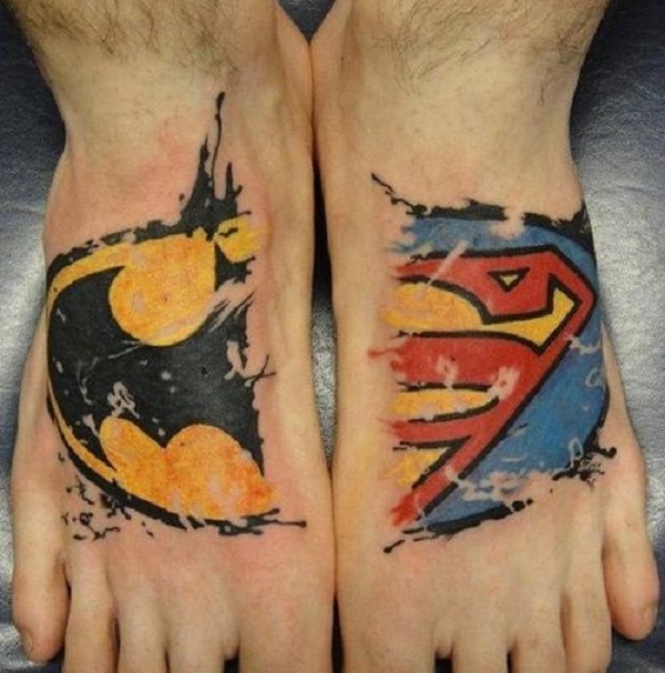 Amazon.com : Hallmark Superman Tattoos (2 Sheets) : Childrens Temporary  Tattoos : Beauty & Personal Care