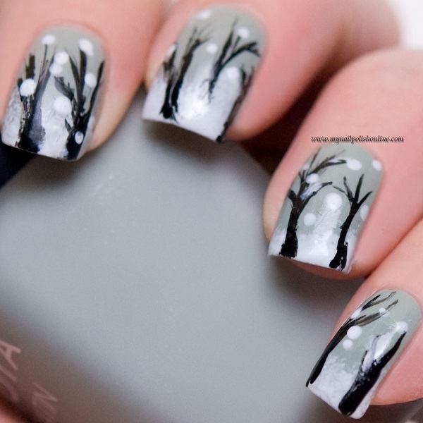 35 Pretty Winter Nail Designs - nenuno creative