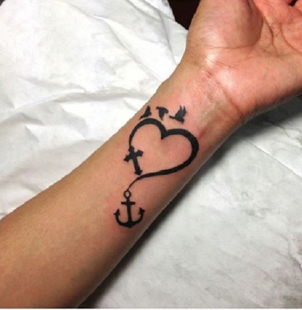 Buy Heart Anchor Temporary Tattoo Online in India  Etsy