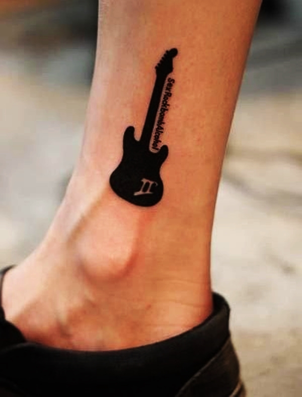 Guitar Tattoo  Guitar tattoo Music tattoo designs Minimalist tattoo