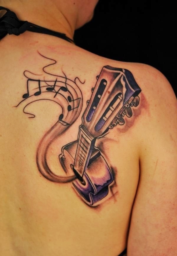 103 Most Exciting Guitar Tattoo Designs and Ideas For Music Lovers 