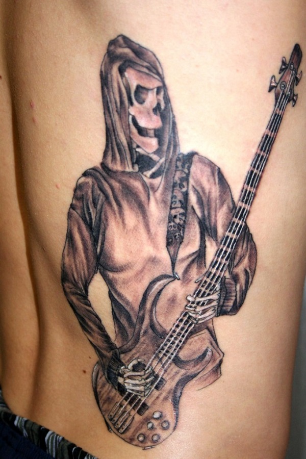Memorial Guitar Tattoo