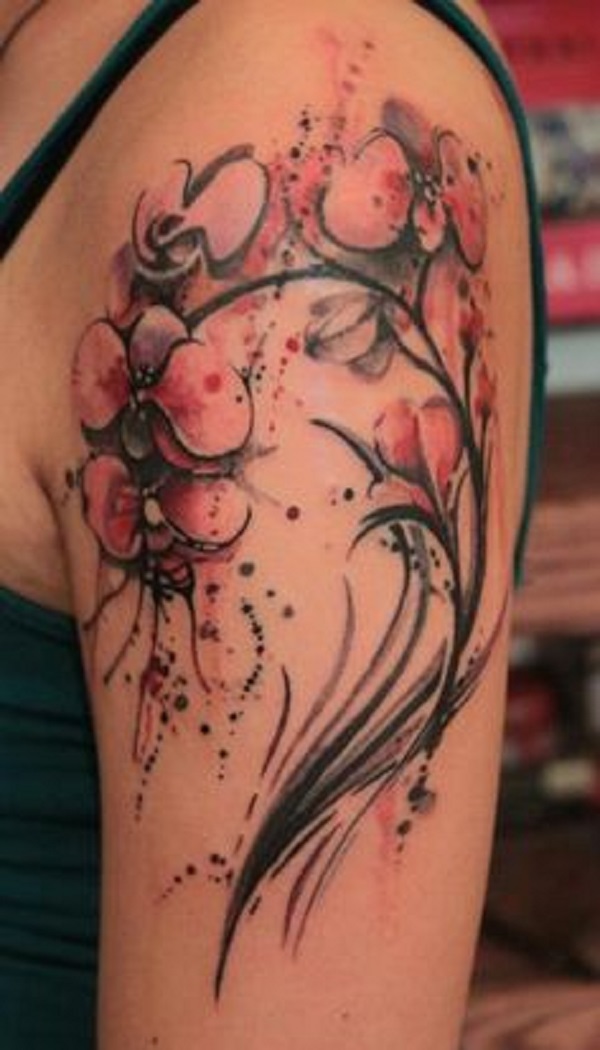 Orchid Tattoo / 100's of Orchid Tattoo Design Ideas Pictures Gallery : Orchids are amazing flowers and very rare.