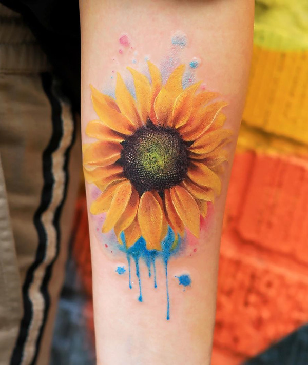 sunflower Tattoos  Images Designs Inspiration  Inkablycouk