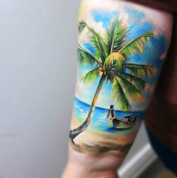 Beach Scene tattoo