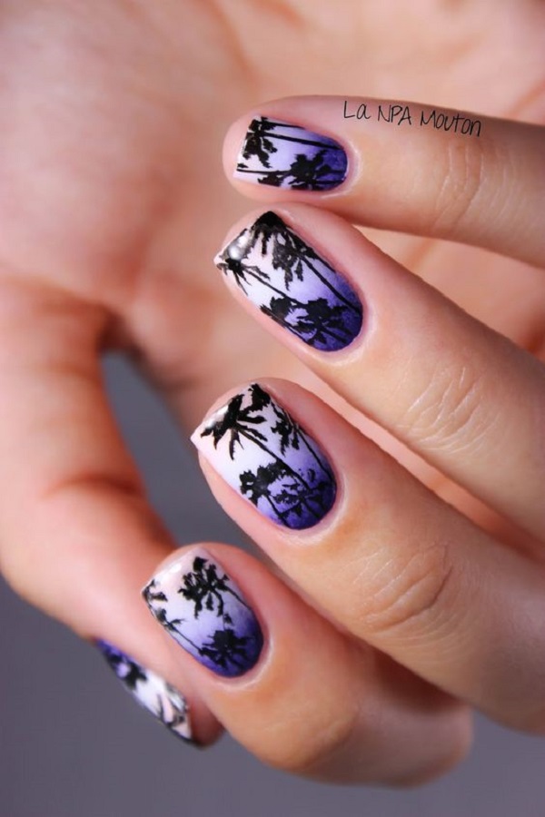 40 Palm Tree Nail Art Ideas - nenuno creative