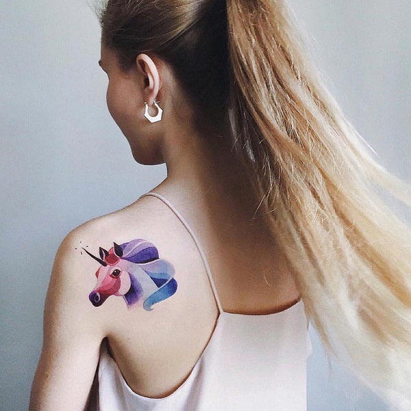 Blue winged unicorn tattoo by Tristana-Gray on DeviantArt
