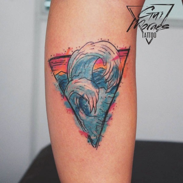 Discover more than 165 colorful wave tattoo latest