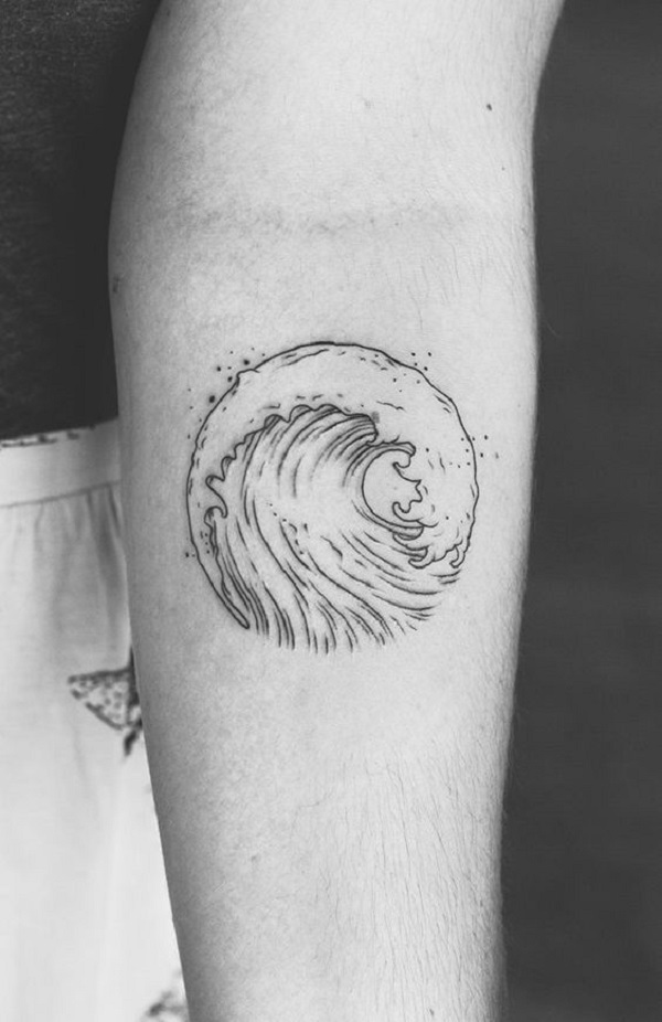 Minimalist Wave Temporary Tattoo (Set of 3) – Small Tattoos