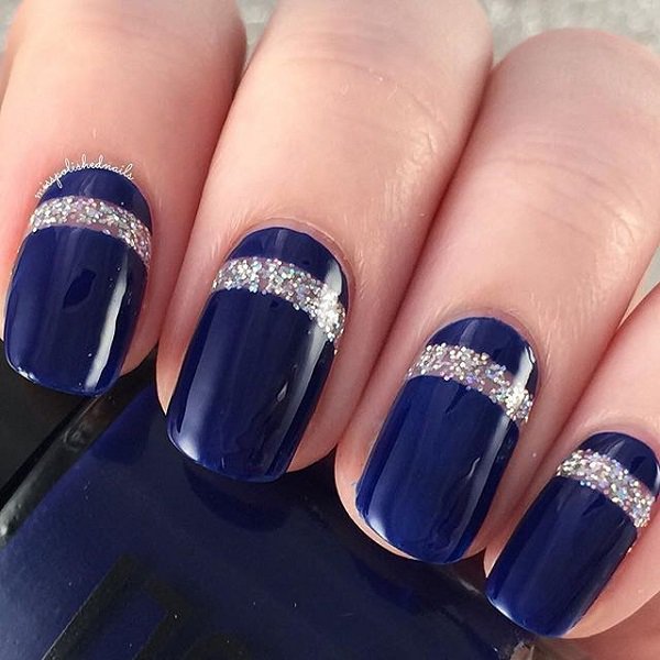 30 DARK BLUE NAIL ART DESIGNS nenuno creative