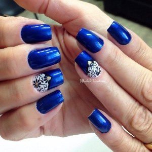 30 DARK BLUE NAIL ART DESIGNS - nenuno creative