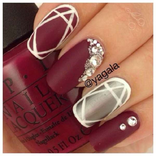 35 Maroon Nails Designs - nenuno creative