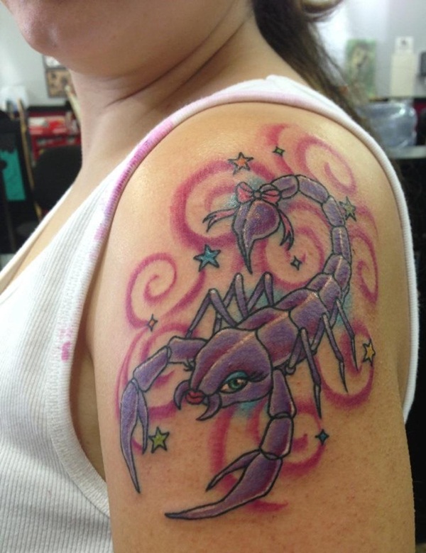 Scorpion Tattoo with New Skull