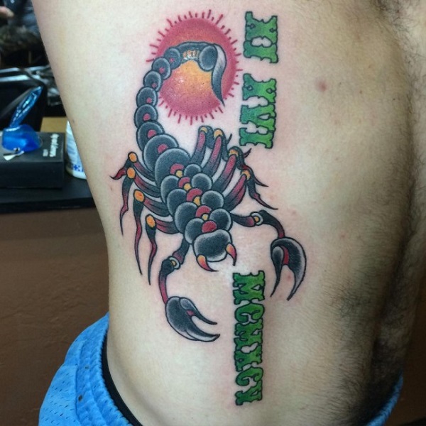 Scorpion and web made for Tyler!🦂🕸️🦂🕸️ DM 2 BOOK * * * #traditional  #traditionaltattoo #scorpion #scorpiontattoo #traditionalscorpion… |  Instagram