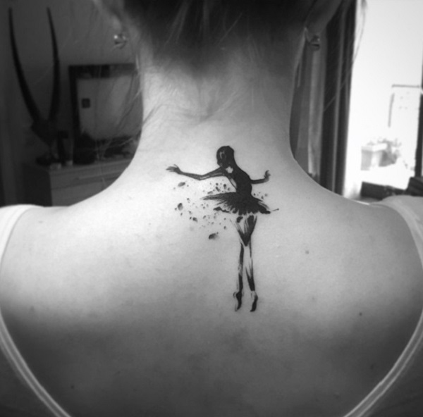 Ballet Dancer Side Tattoo