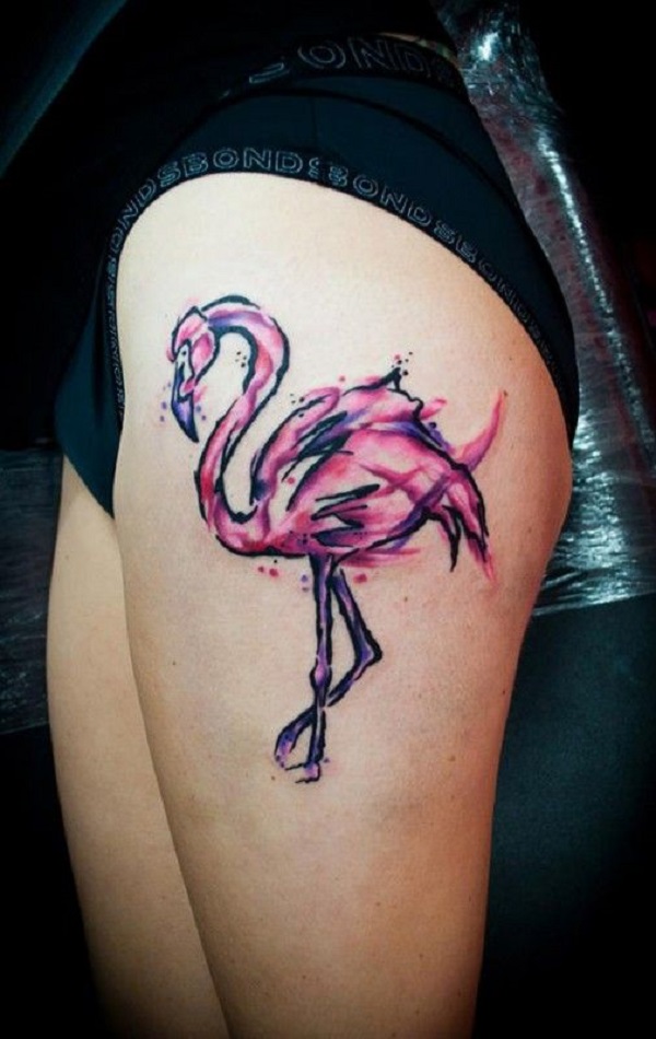 50 Flamingo Tattoo Ideas nenuno creative