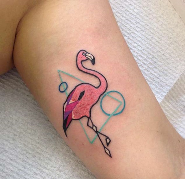 Small Flamingo Tattoo on Leg  Best Tattoo Ideas Gallery