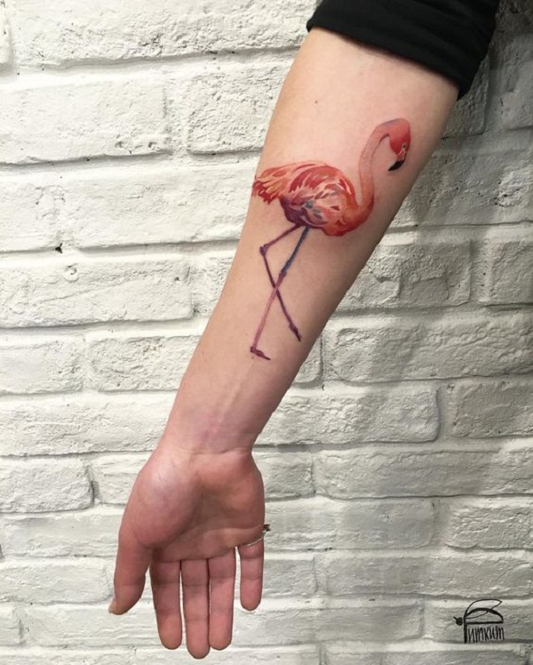 Flamingo tatovering 42