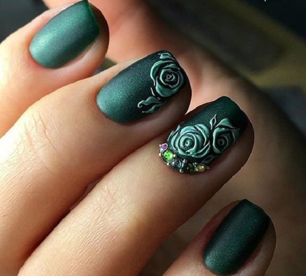 55 Green Nail Art Designs nenuno creative