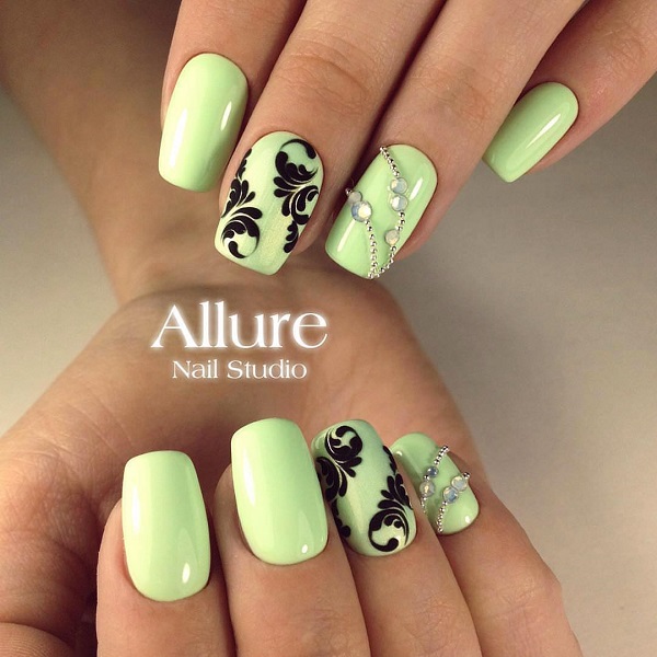 55 Green Nail Art Designs - nenuno creative