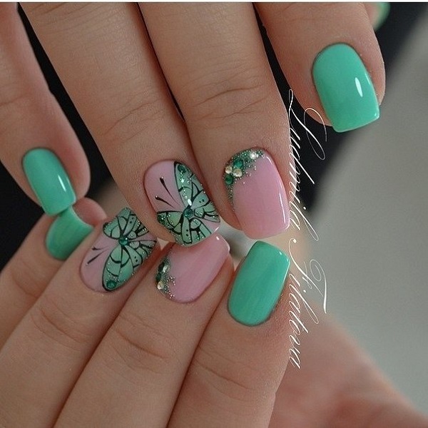 55 Green Nail Art Designs nenuno creative