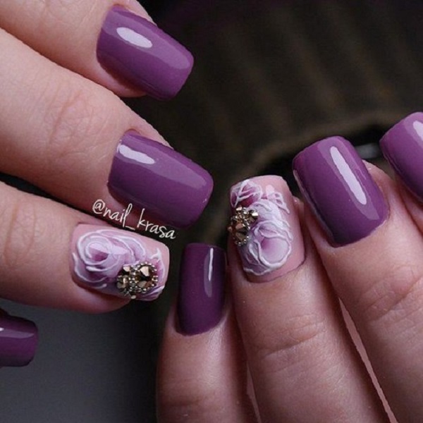 50 Rose Nail Art Design Ideas nenuno creative